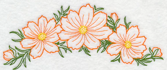 Autumn Cosmos Spray (Vintage) - Image 3