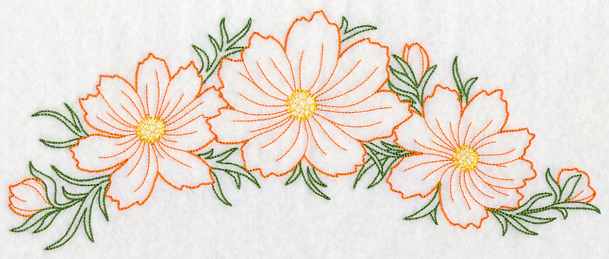 Autumn Cosmos Spray (Vintage) - Image 6