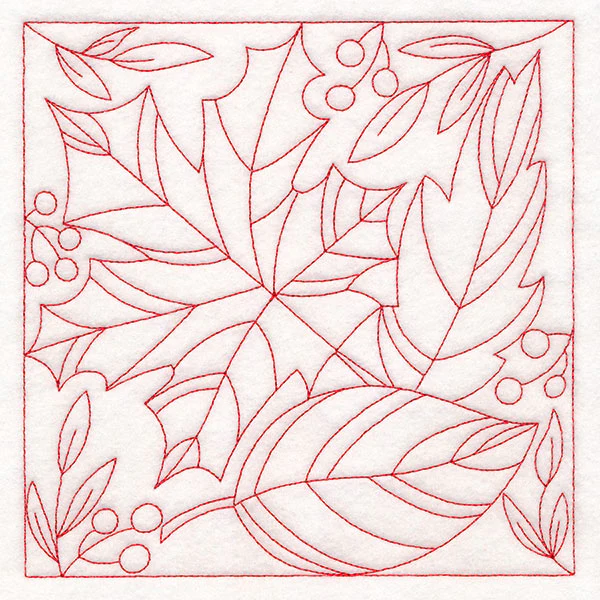 Autumn Details Quilting - Leaves (Double Run)