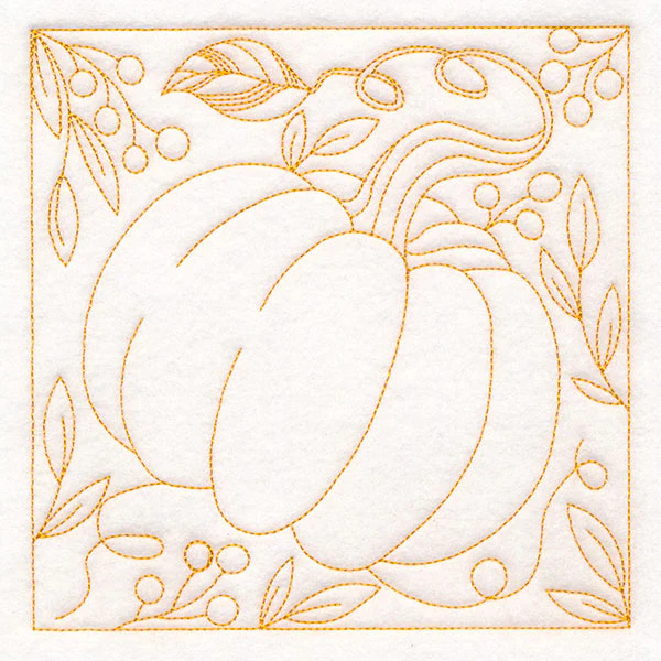 Autumn Details Quilting - Pumpkin (Double Run) - Image 5