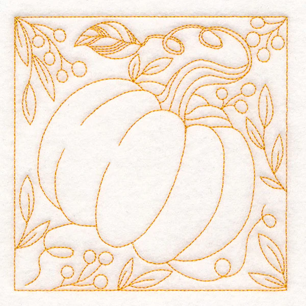 Autumn Details Quilting - Pumpkin (Double Run) - Image 7