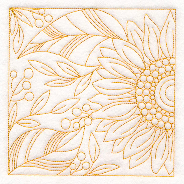 Autumn Details Quilting - Sunflower (Double Run) - Image 3