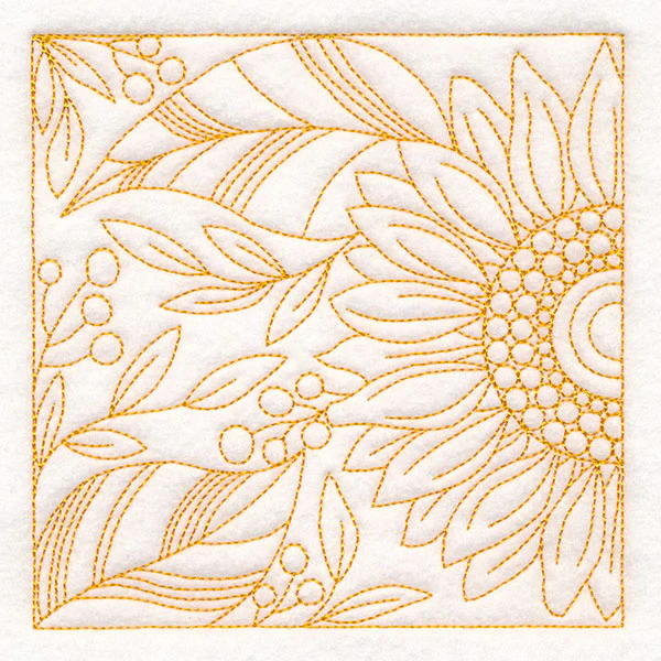 Autumn Details Quilting - Sunflower (Double Run) - Image 4