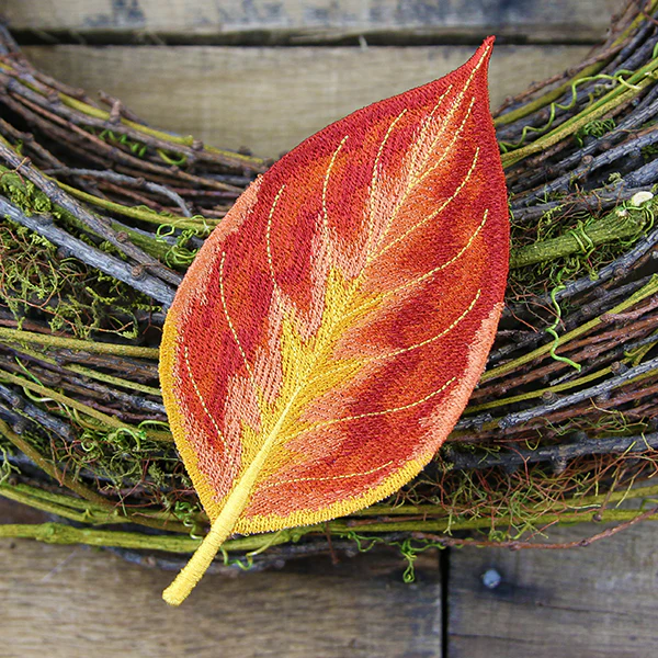 Autumn Dogwood Leaf (In-the-Hoop) - Image 3