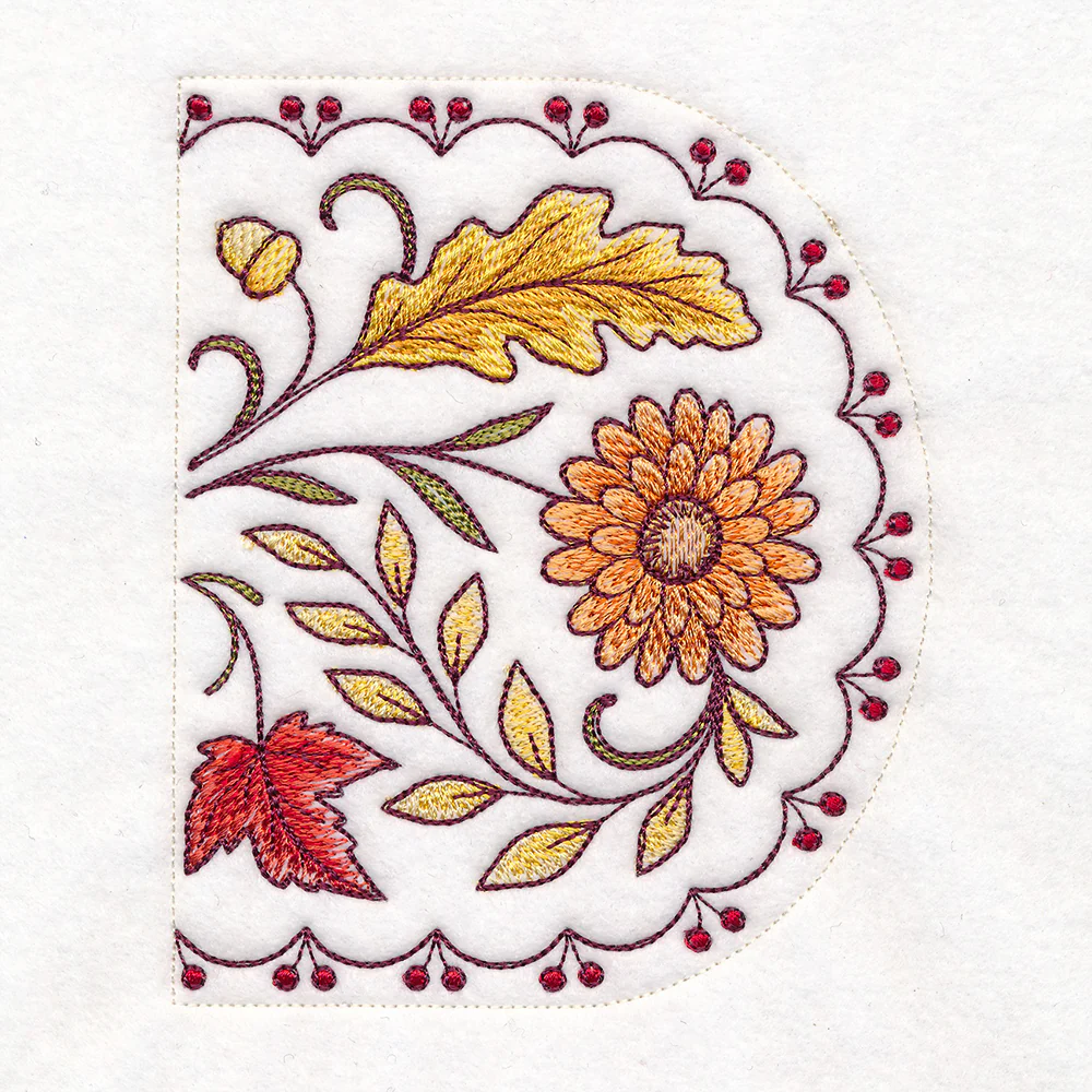 Autumn Floral & Leaves Table Runner Set - Image 10