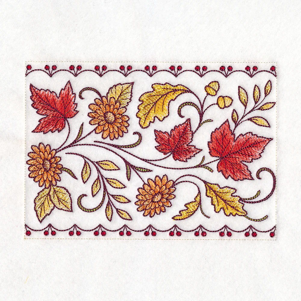 Autumn Floral & Leaves Table Runner Set - Image 12