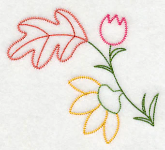 Autumn Flower Pair (Vintage) - Image 3