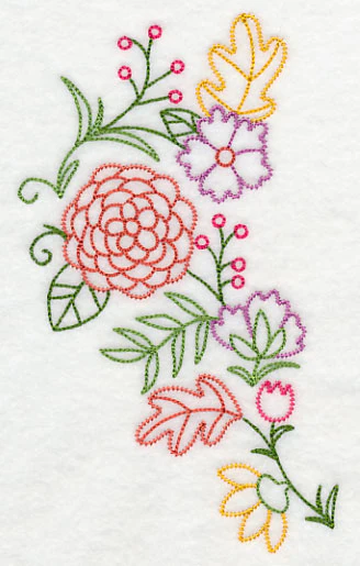 Autumn Flower Spray (Vintage) - Image 4