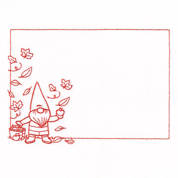 Autumn Gnome Quilt Label - Image 2