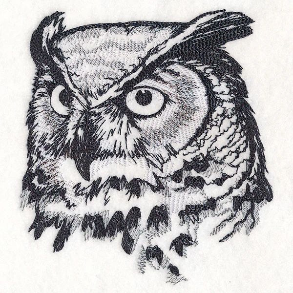Autumn Great Horned Owl Sketch - Image 3
