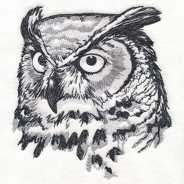 Autumn Great Horned Owl Sketch - Image 5
