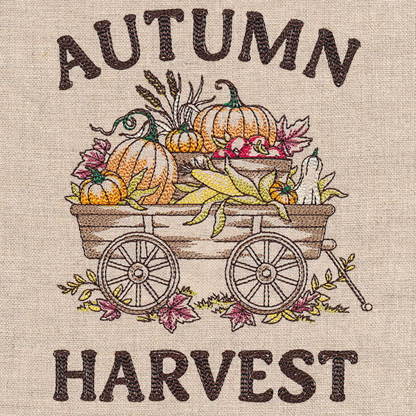 Autumn Harvest Bounty Wagon - Image 3