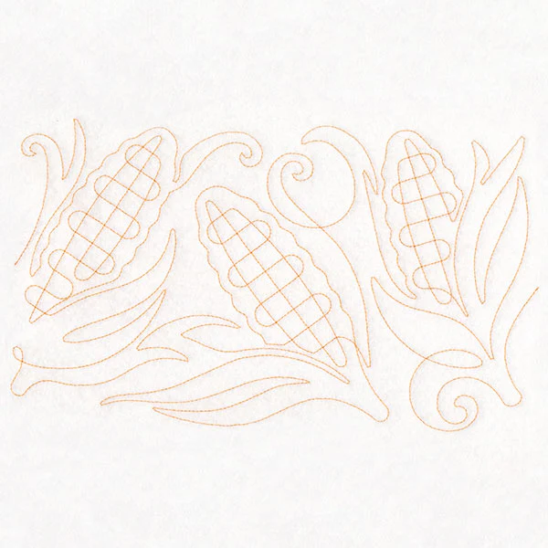 Autumn Harvest Corn (Edge-to-Edge Quilting)