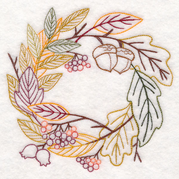Autumn Harvest Potpourri Wreath (Vintage) - Image 3
