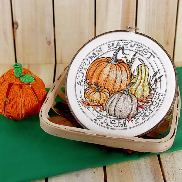 Autumn Harvest Pumpkins Stamp - Image 2