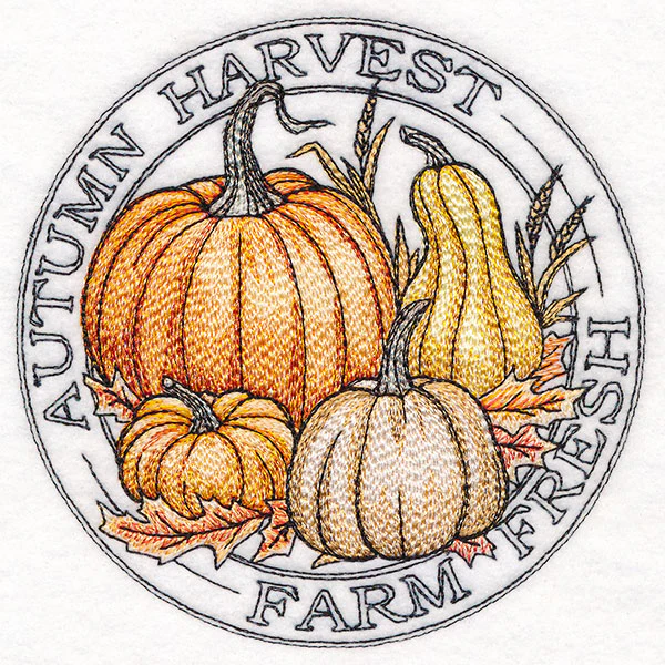 Autumn Harvest Pumpkins Stamp - Image 7