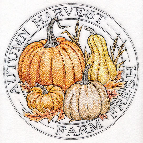 Autumn Harvest Pumpkins Stamp - Image 9