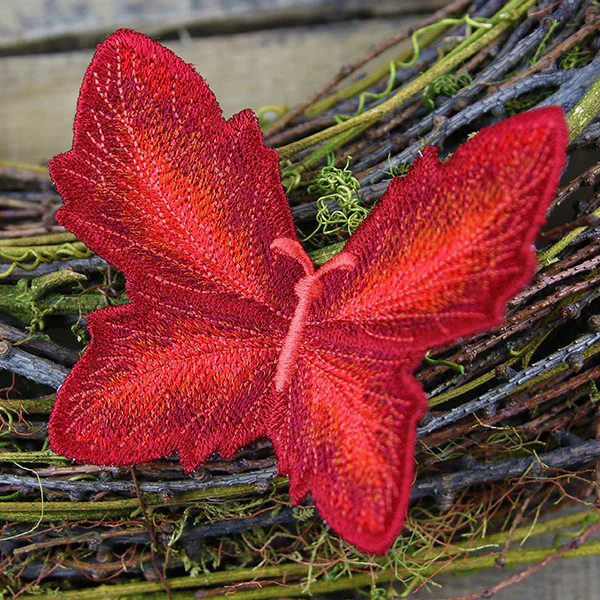 Autumn Hawthorn Leaf Butterfly (In-the-Hoop) - Image 3