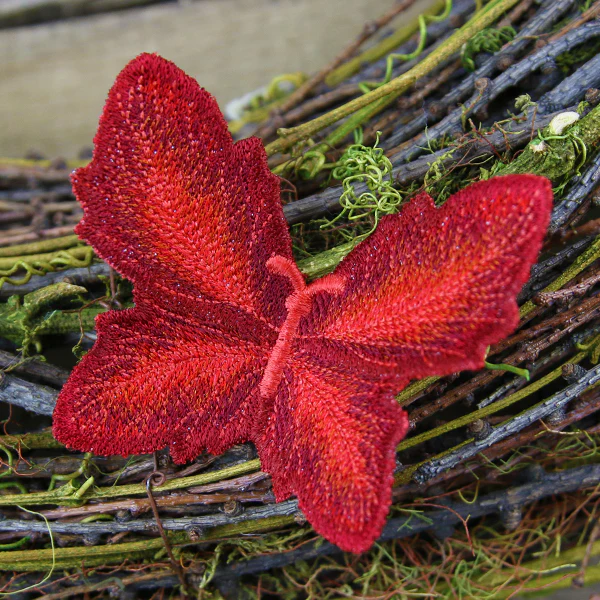 Autumn Hawthorn Leaf Butterfly (In-the-Hoop) - Image 5