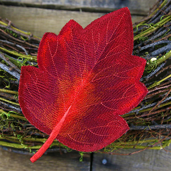 Autumn Hawthorn Leaf (In-the-Hoop) - Image 3
