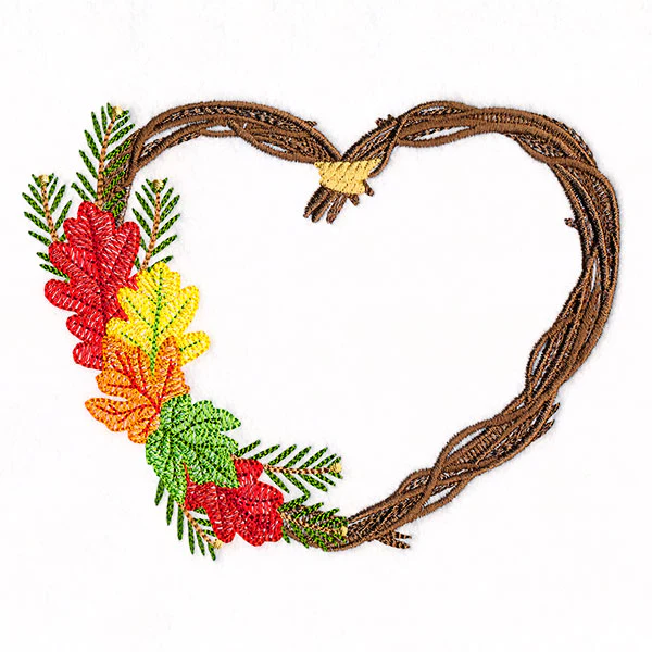 Autumn Heart Wreath - Image 5