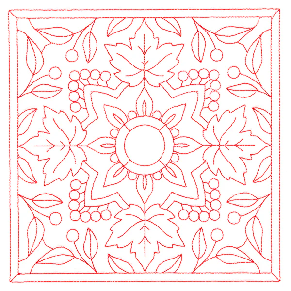 Autumn Kaleidoscope Quilting Square 2 (Double Run) - Image 2