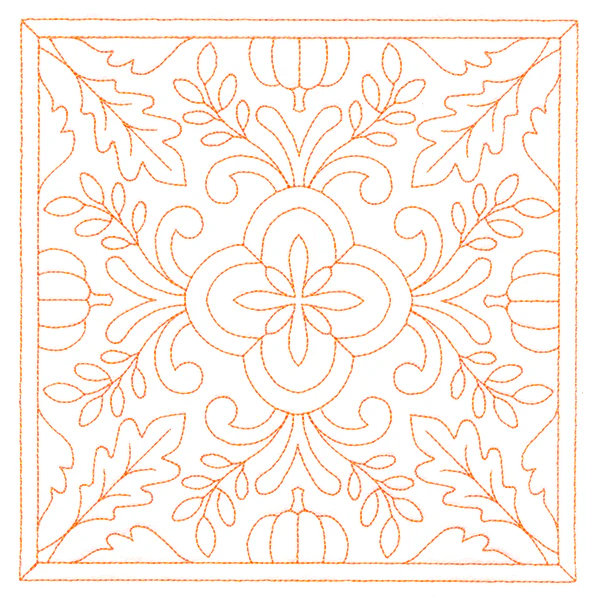 Autumn Kaleidoscope Quilting Square 3 (Double Run) - Image 2