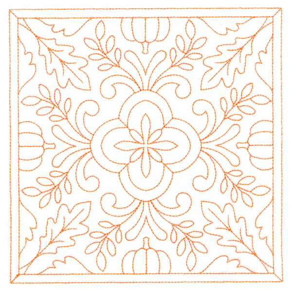 Autumn Kaleidoscope Quilting Square 3 (Double Run) - Image 3