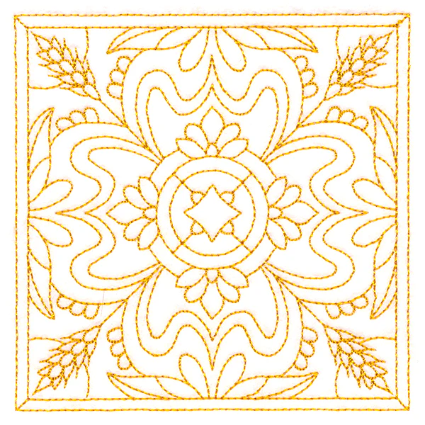 Autumn Kaleidoscope Quilting Square 4 (Double Run) - Image 5