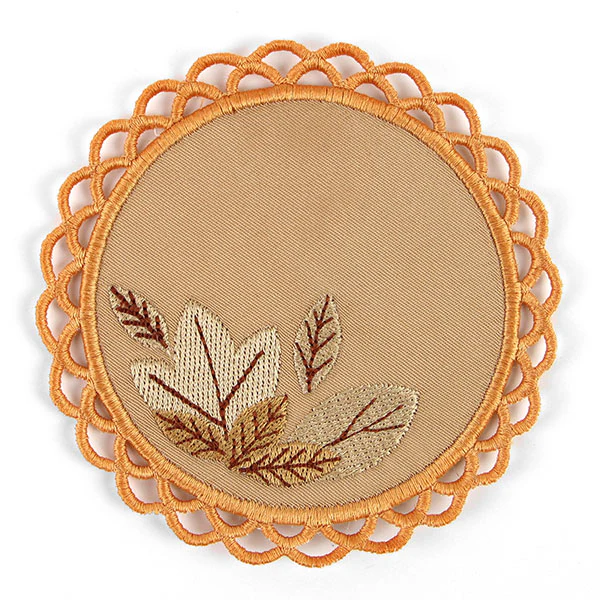 Autumn Leaves Pie Coaster (In-the-Hoop) - Image 3