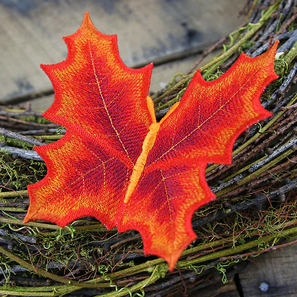 Autumn Maple Leaf Butterfly (In-the-Hoop)