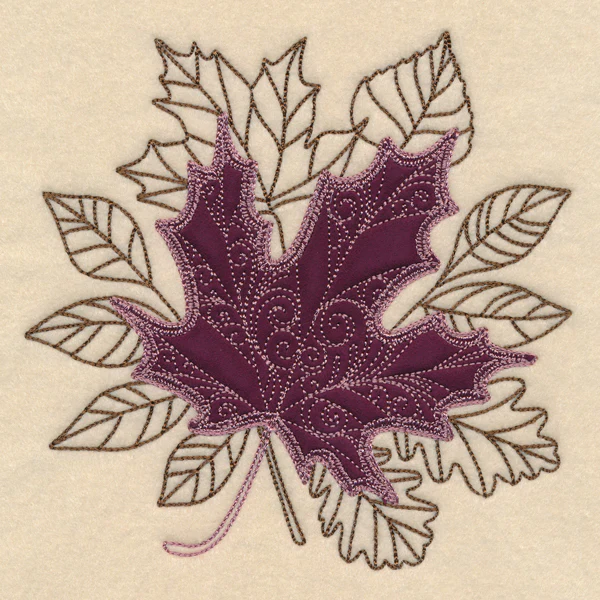 Autumn Maple Leaf (Heirloom Applique) - Image 3