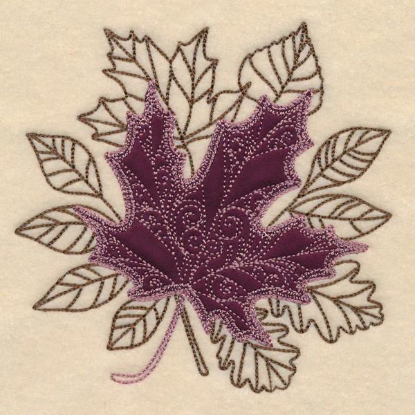 Autumn Maple Leaf (Heirloom Applique) - Image 4