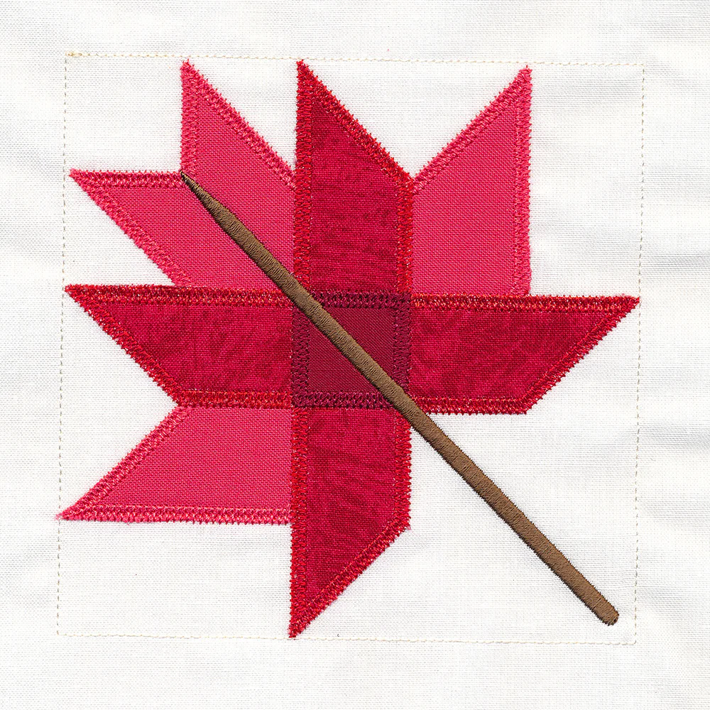 Autumn Maple Leaf Quilt Block (In-the-Hoop) - Image 6