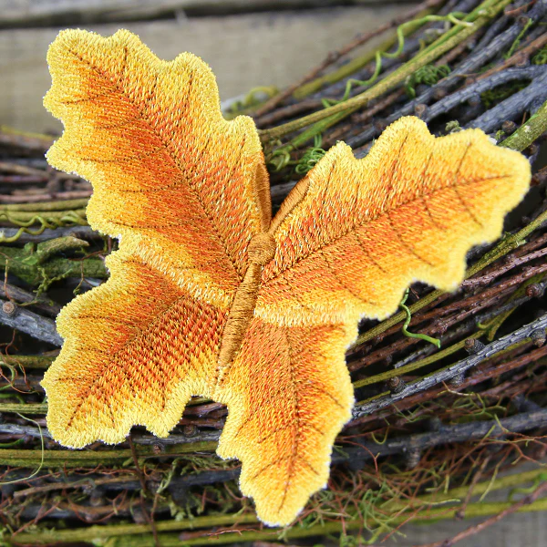 Autumn Oak Leaf Butterfly (In-the-Hoop) - Image 3