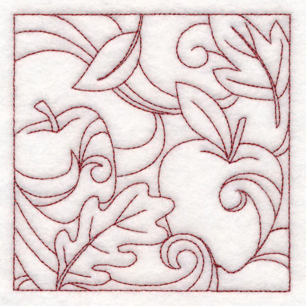 Autumn Quilting Apples (Double Run) - Image 5