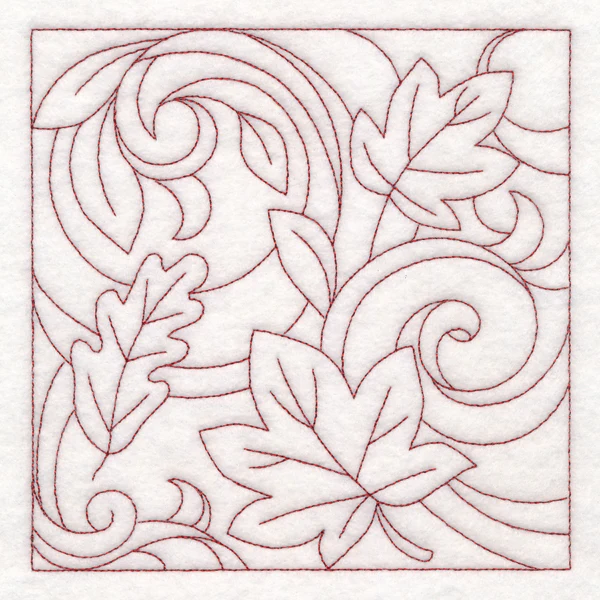 Autumn Quilting Leaves 1 (Double Run) - Image 3
