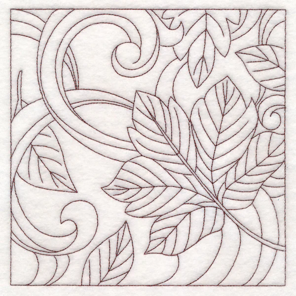 Autumn Quilting Leaves 2 (Double Run) - Image 2