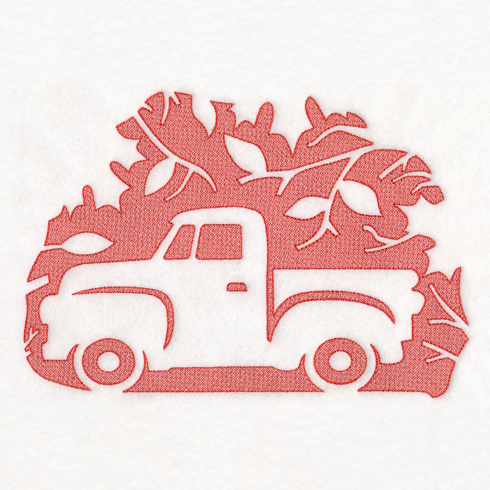 Autumn Retro Truck (Embossed) - Image 2