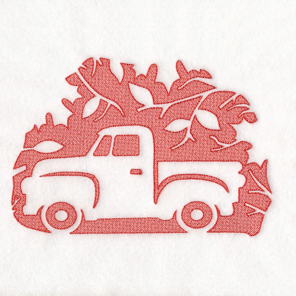 Autumn Retro Truck (Embossed) - Image 4
