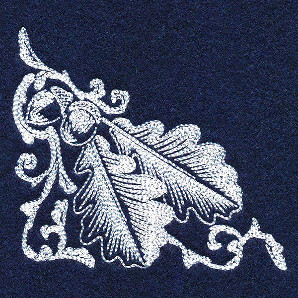 Autumn Splendor - Acorns & Leaves Corner Etching - Image 3