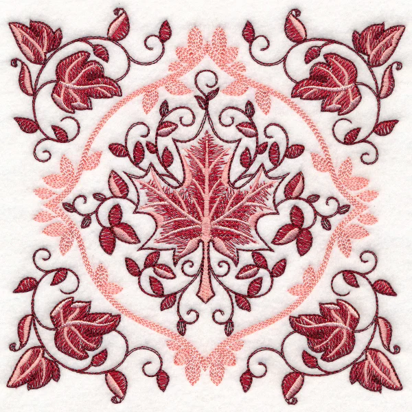 Autumn Square Moment - Maple Leaf - Image 3