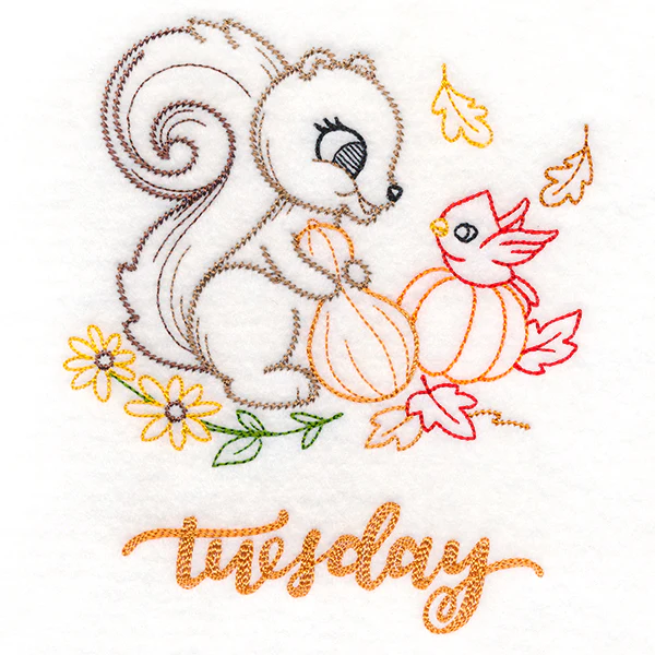 Autumn Squirrel on Tuesday (Vintage) - Image 3