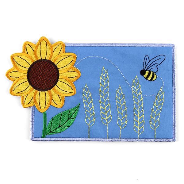 Autumn Sunflower Mug Rug (In-the-Hoop) - Image 6