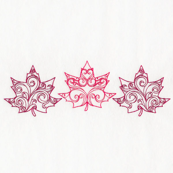Autumn Swirls Maple Leaf Trio - Image 2