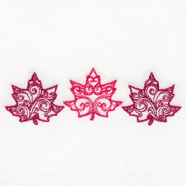 Autumn Swirls Maple Leaf Trio - Image 5