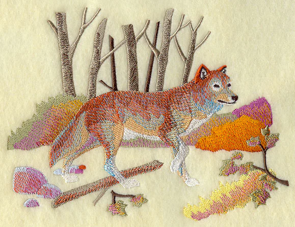 Autumn Wolf in Watercolor - Image 3