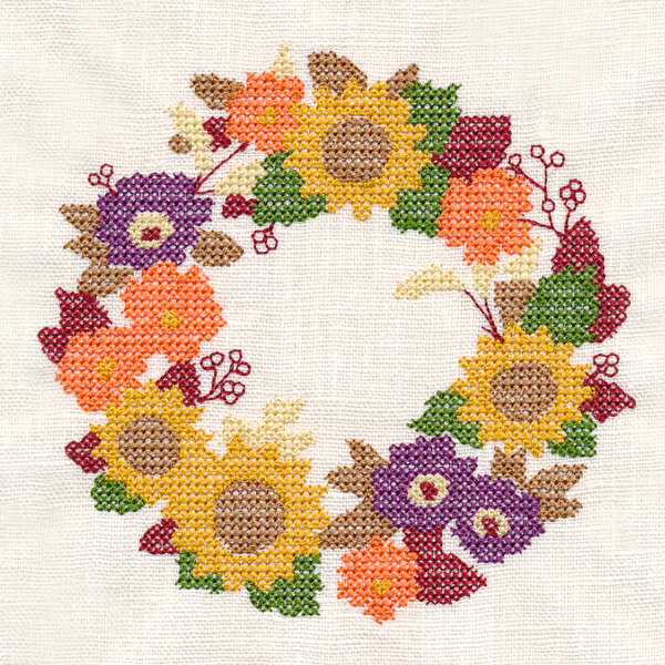 Autumn Wreath (Cross Stitch) - Image 4