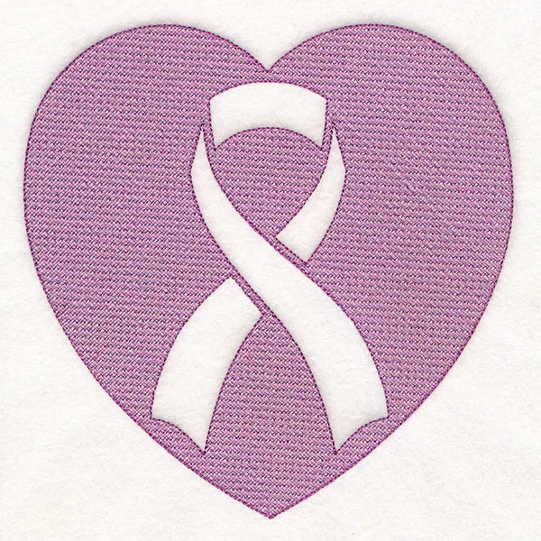 Awareness Ribbon Heart (Embossed) - Image 18