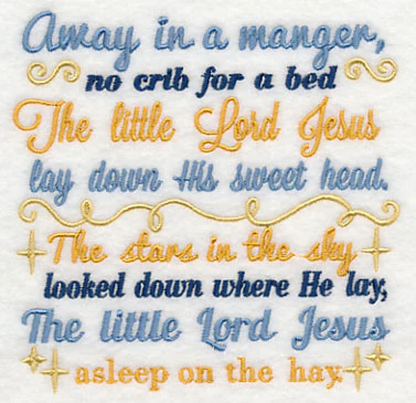 Away in a Manger Carol Square - Image 4